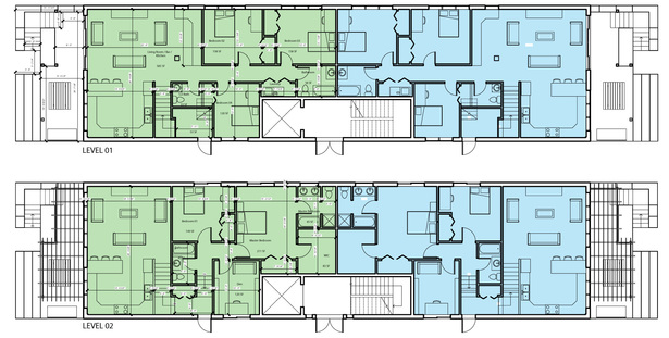 Duplex floor plans