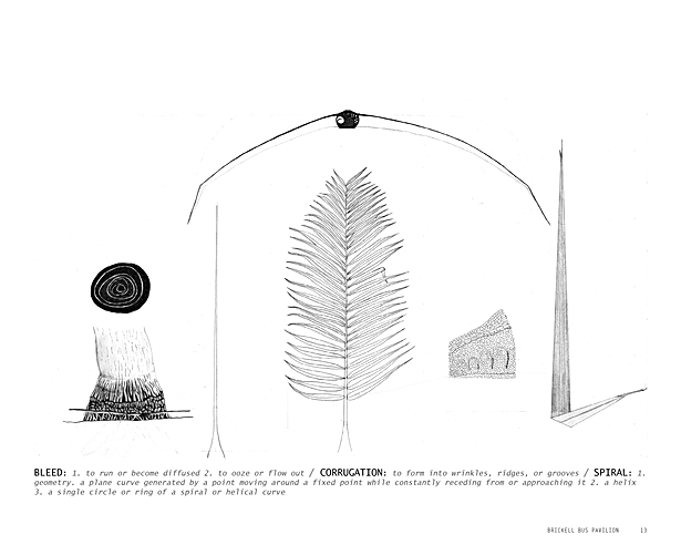 design study drawings: graphite on vellum