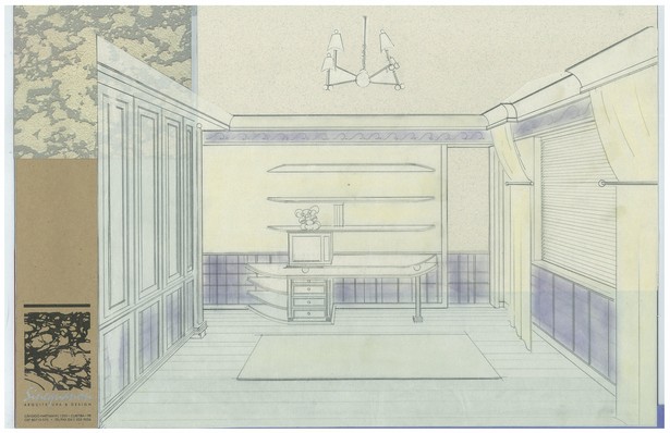 Boy's Bedroom | Interior Hand-Sketch