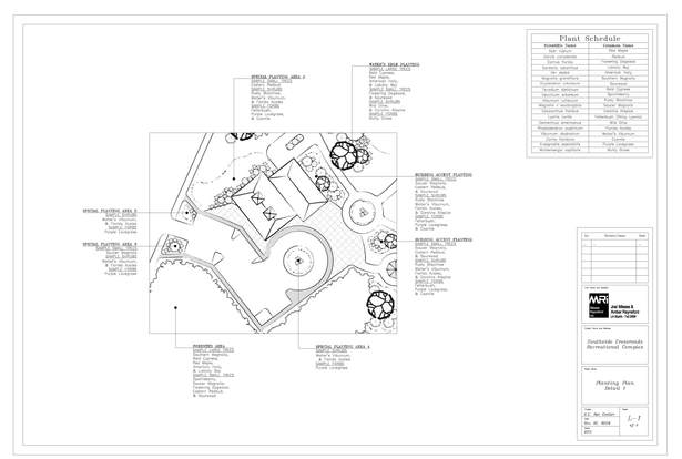 Planting plan detail sheet
