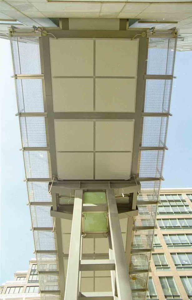 Bridge underside at 25 Cabott Square