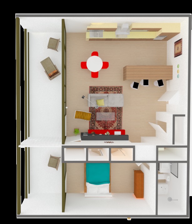 Typical Unit Plan Perspective