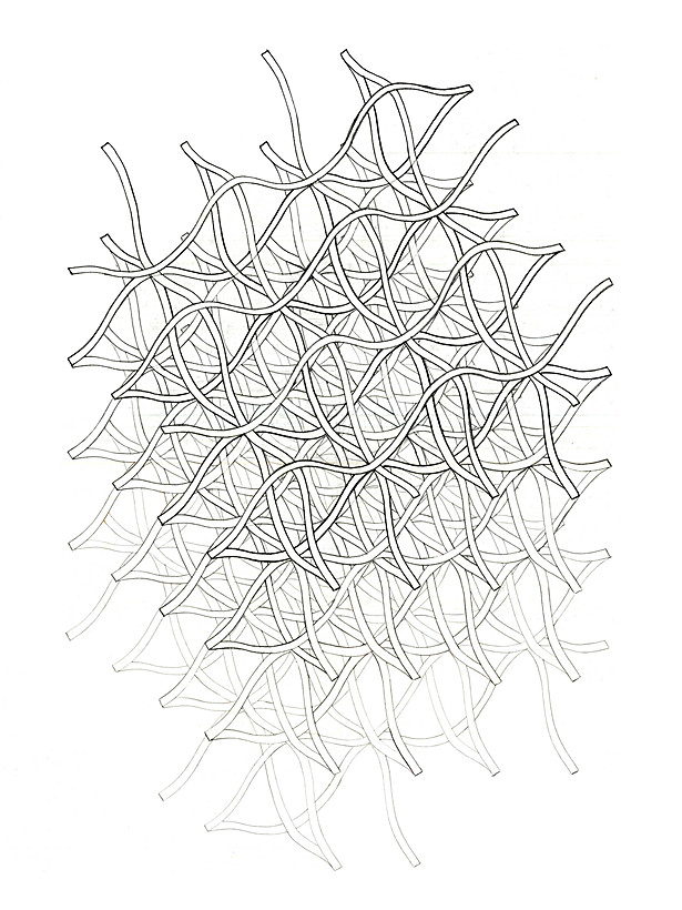 Axonometric of sine waves