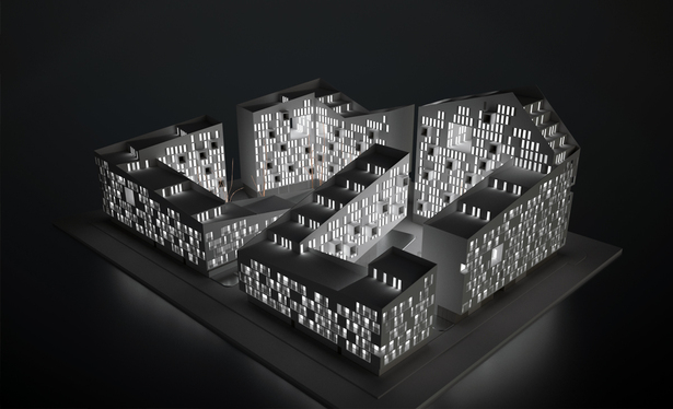 AQSO arquitectos office. Connecting riads. Model