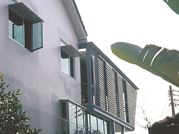 Side elevation showing old & new