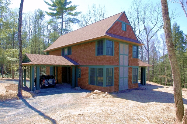 front entry and carport