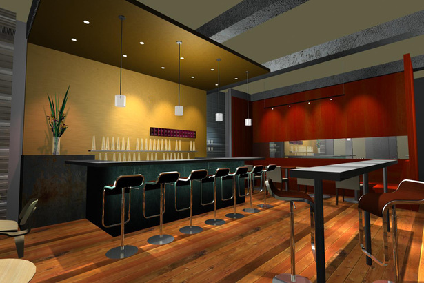 bar area