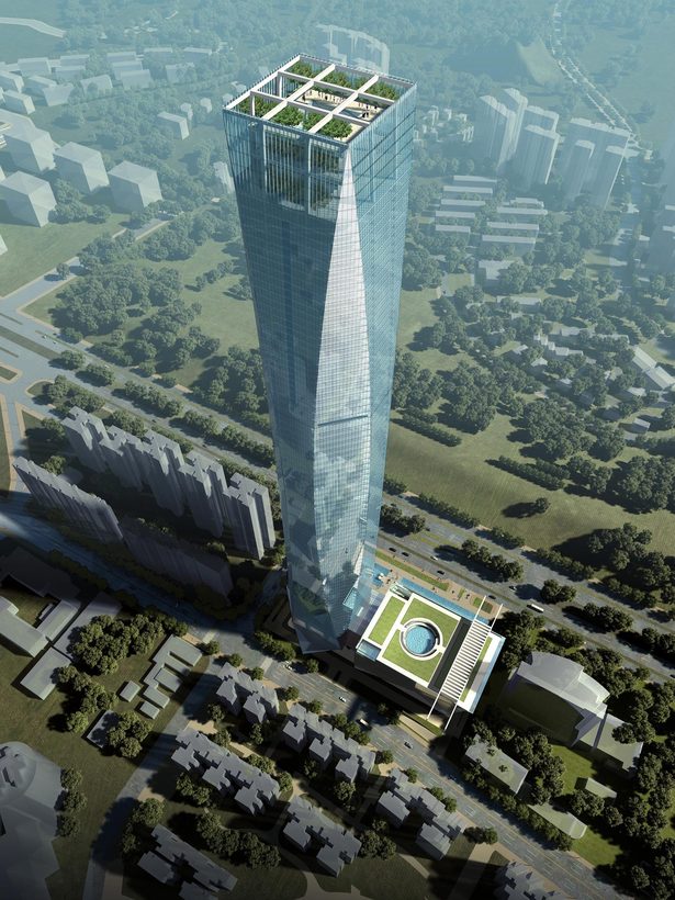 Tian Long Fortune Center, rendering by John Portman & Associates