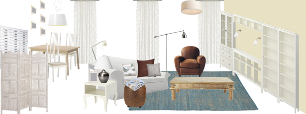 Living+ Study + Dining Room