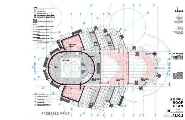 East Tower Roof Plan analysis