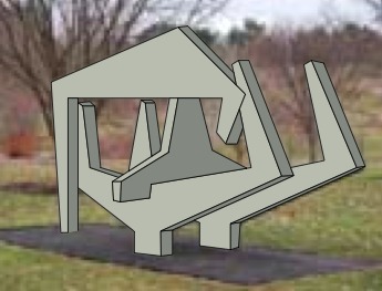 Existing sculpture rendering.