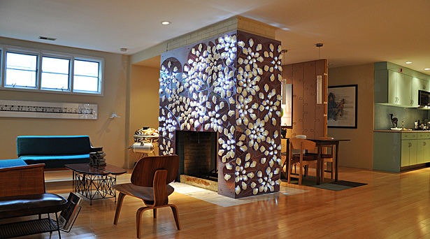 Fireplace surround by PROJECTiONE.