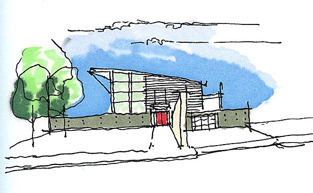 Early conceptual sketches.