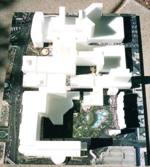 site massing model by the Stubbins Associates
