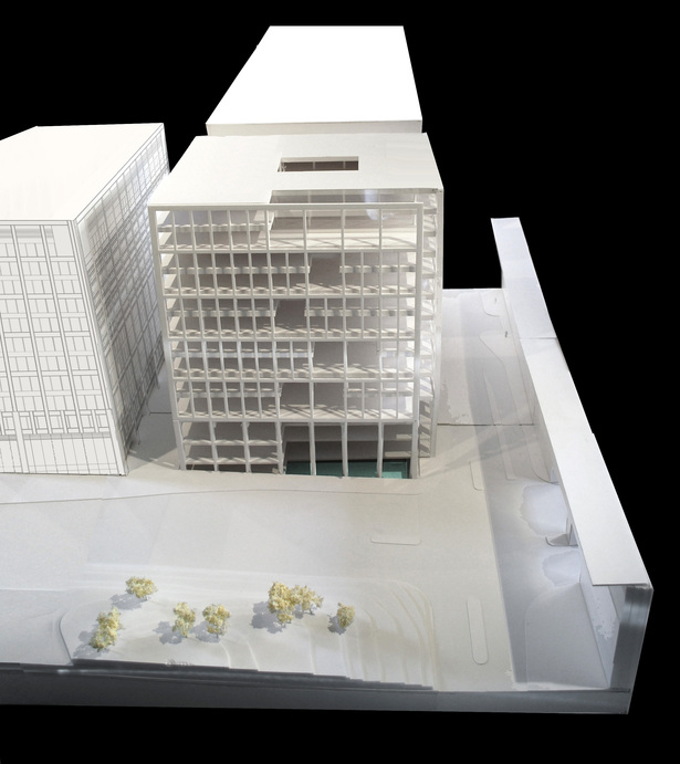 1:100 model - foamboard, card