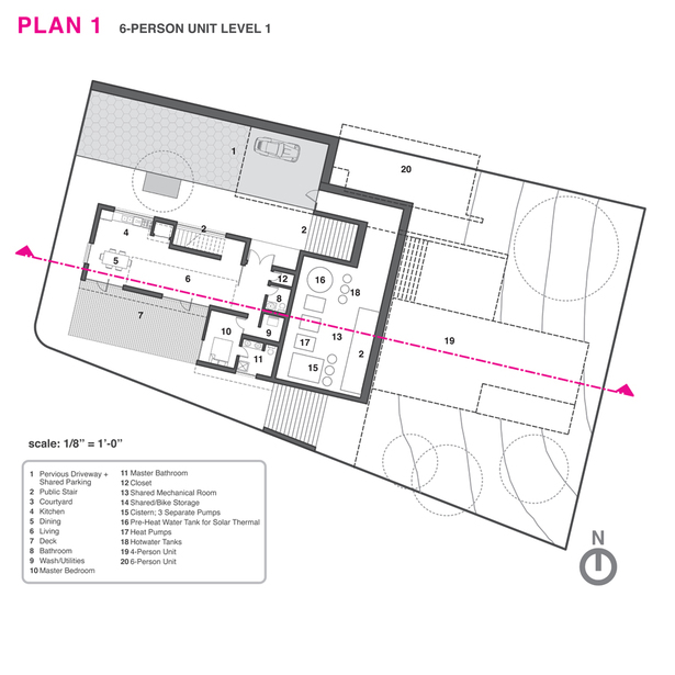 Ground level floor plan
