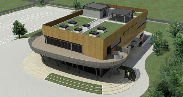 aerial 3d perspective of the project