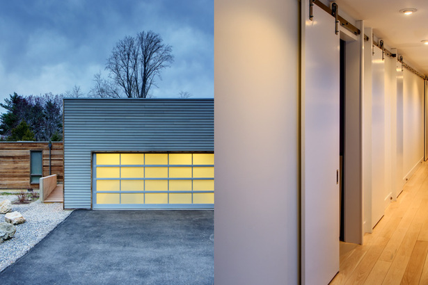 Prairie House Exterior/Hall. Photo: T.G. Olcot