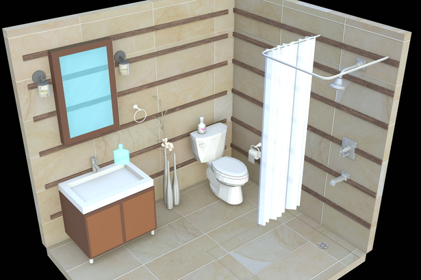 Render of the bathroom (With a polish girlmate, exercise)