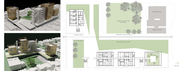 Site Context in Digital Model and Housing Plan