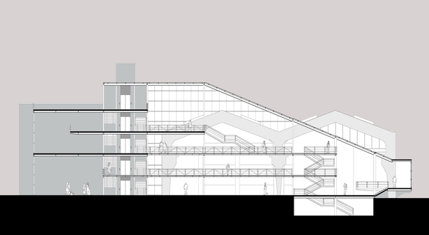 Section through bridge