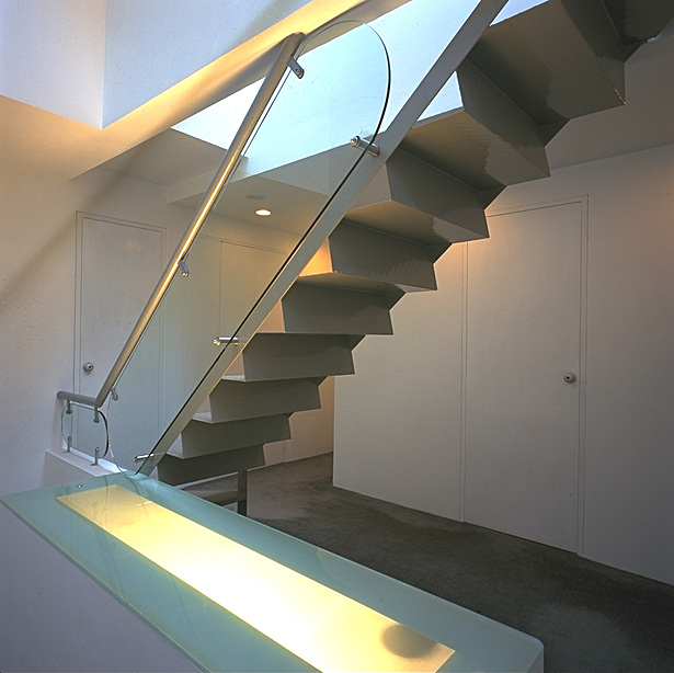 Studio staircase.