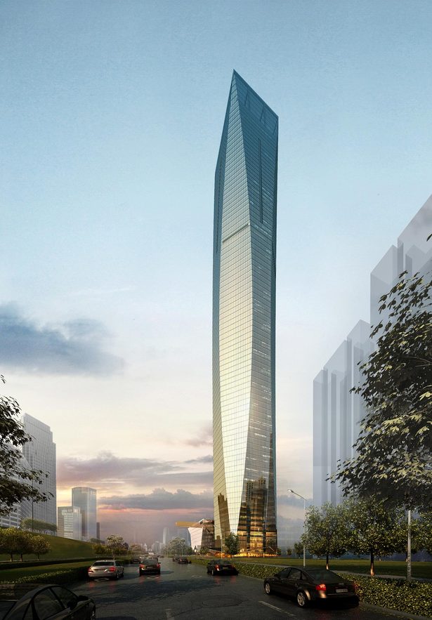 Tian Long Fortune Center, rendering by John Portman & Associates