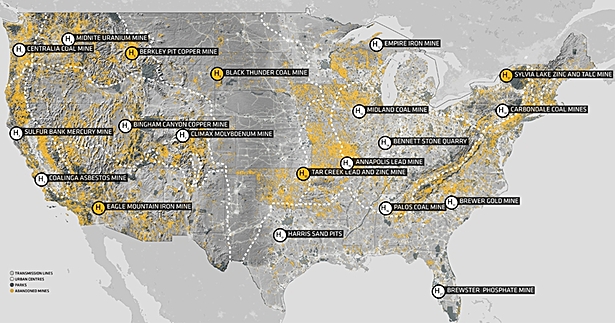 proposed r+d hubs (those selected for further study indicated in orange)