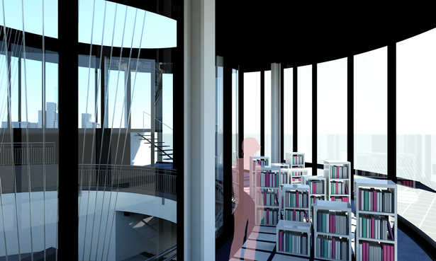 Library B : Rendering Looking at Interior