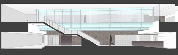 Section study of two-level Lobby space