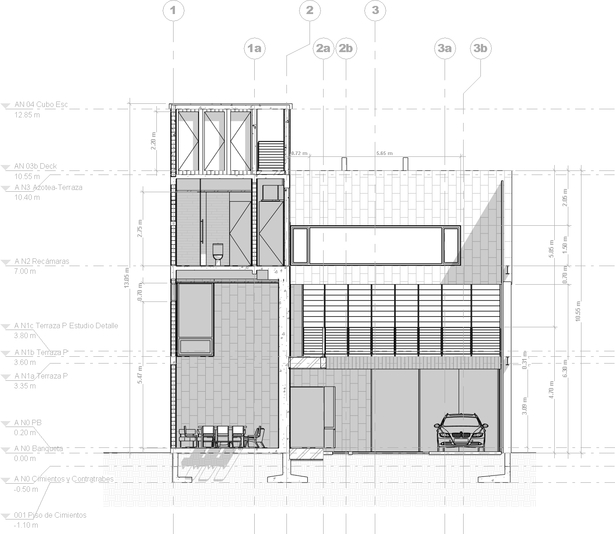 Section plan. PAUL CREMOUX studio