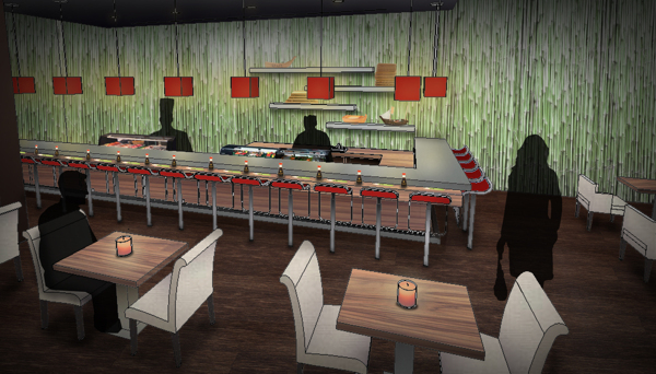Wasabi Sushi Bar Perspective.