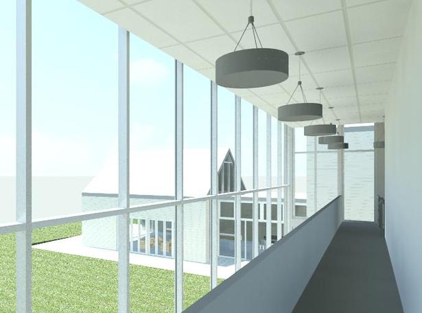 View overlooking first floor and yard