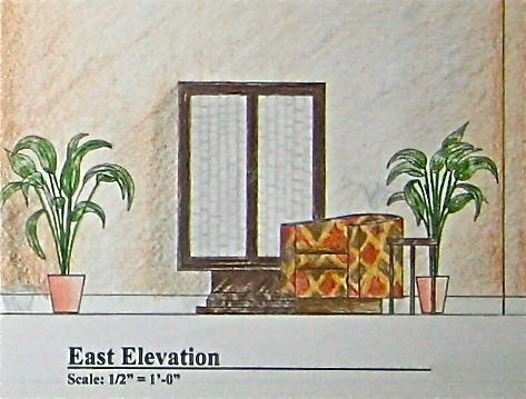 Davis Residence - East Elevation