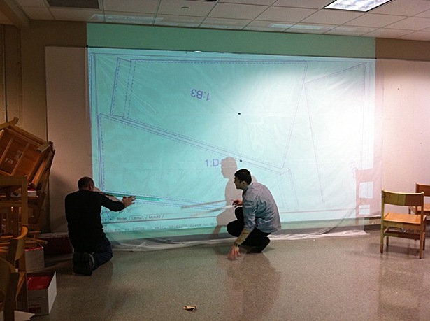 Pattern projection/tracing