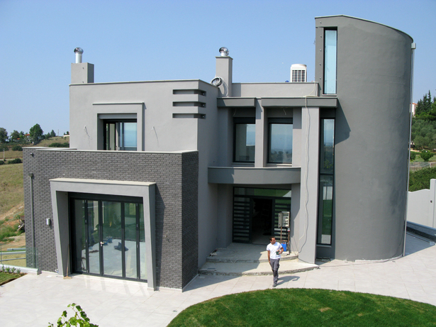 view of the built project