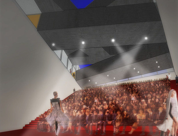 View of resultant exhibition and performance space.