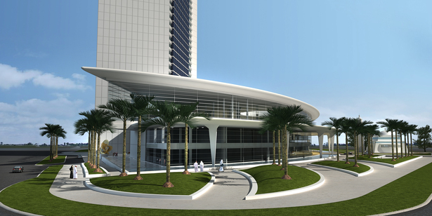 day view of west elevation