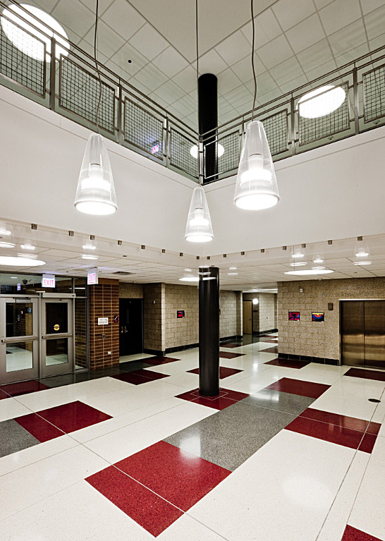 Irene C. Hernández School Interiors-Floor Patern Layout is my design.