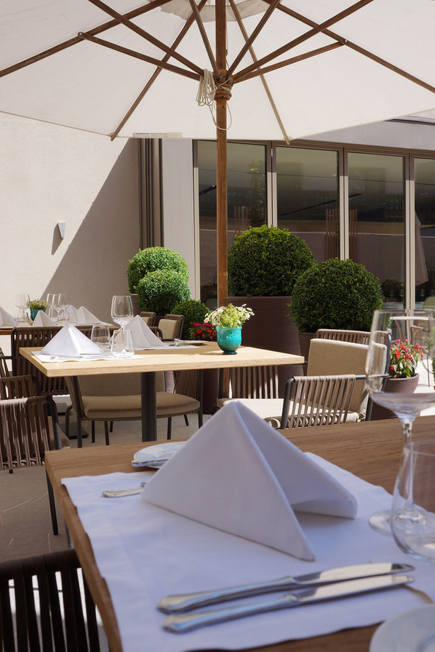 The terrace.