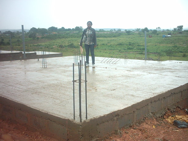 The slab already poured. 