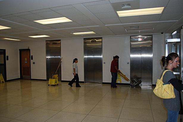 3rd floor lobby before renovation