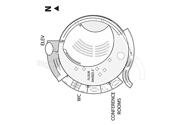 Solar Spiral, Plan: Sublevel Auditorium