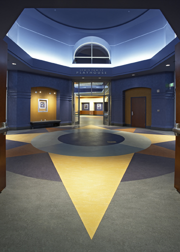 Breezeway connecting the Theater and the Library