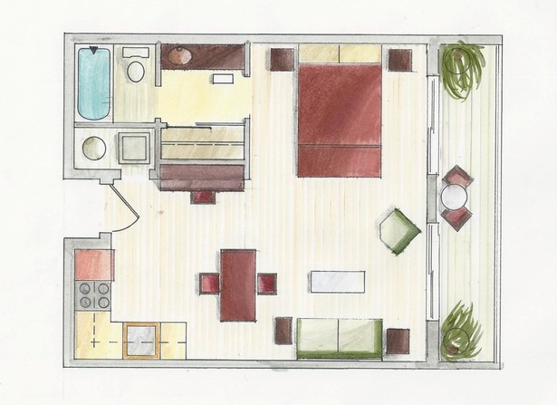 Rendered Floorplan