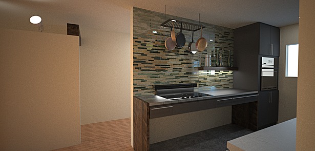 Kitchen proposal render - View 1