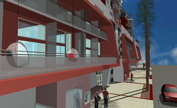 Hanging Chairs on balconies