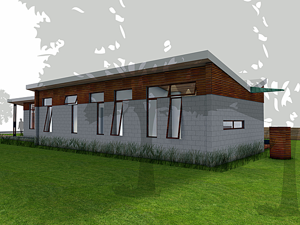 Northwest elevation perspective