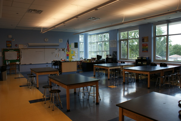 Interior View of Classroom