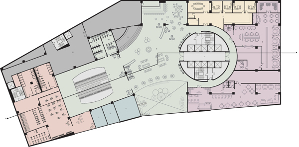 2nd Floor Plan with Zone Blocking.